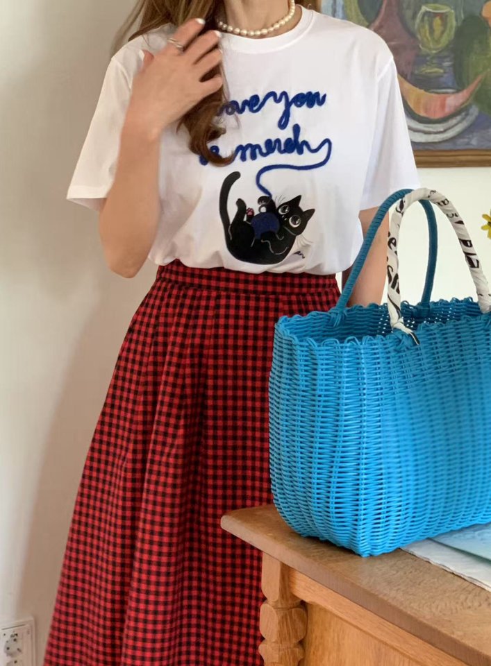 Elmu - Korean Women Fashion - #momslook - Meuw Tee - 5