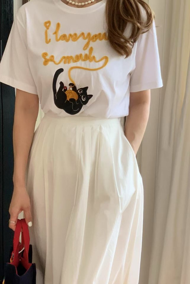 Elmu - Korean Women Fashion - #momslook - Meuw Tee - 7