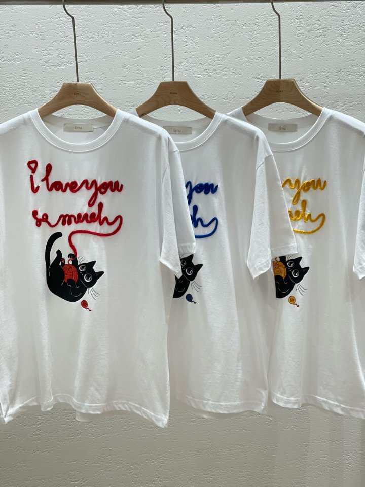 Elmu - Korean Women Fashion - #momslook - Meuw Tee - 9