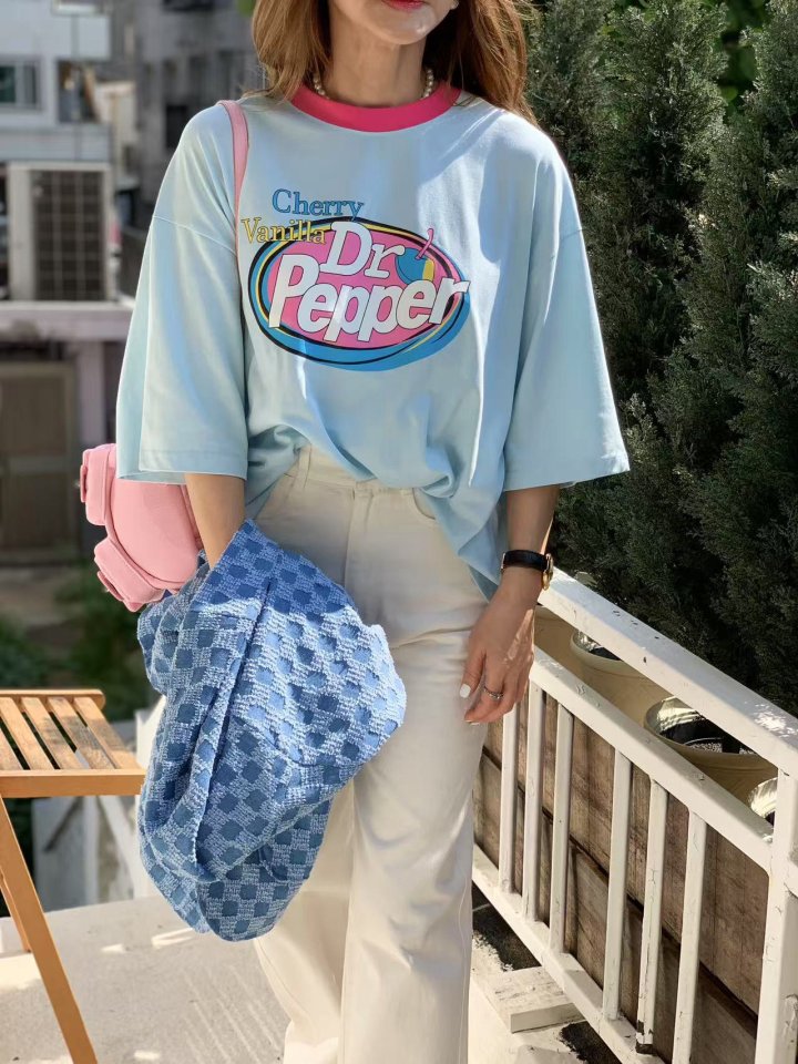 Elmu - Korean Women Fashion - #thelittlethings - Dr Pepper Tee - 2