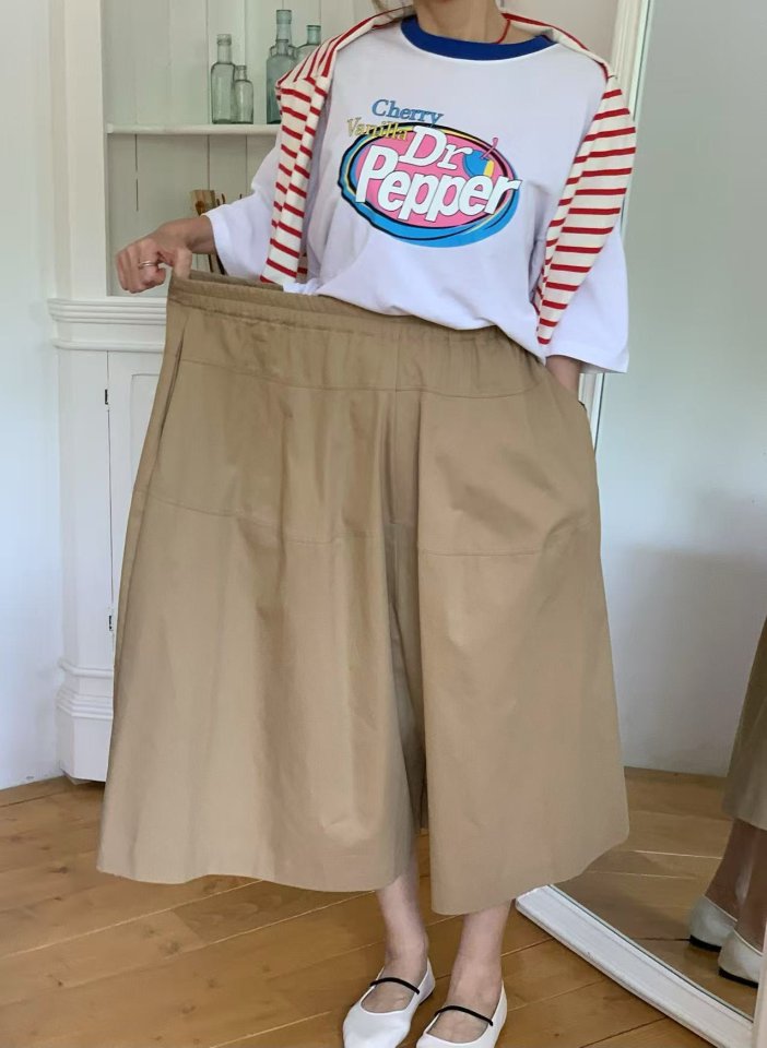 Elmu - Korean Women Fashion - #womensfashion - Trill Skirt Pants - 7