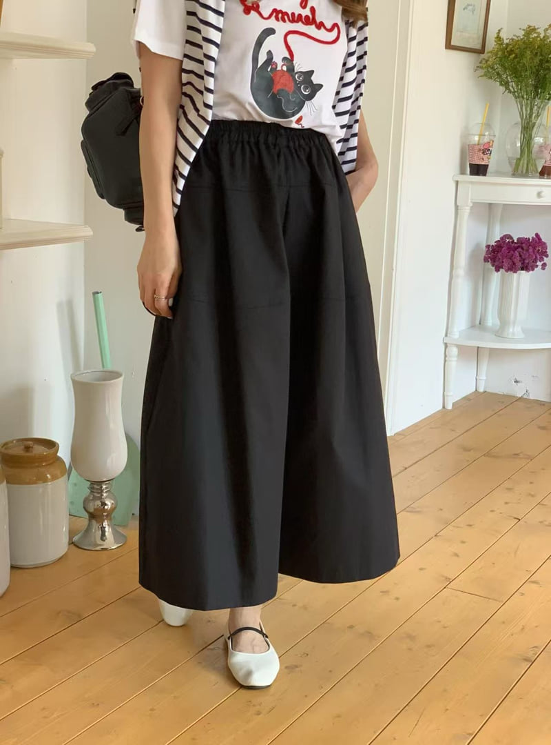 Elmu - Korean Women Fashion - #womensfashion - Trill Skirt Pants - 9