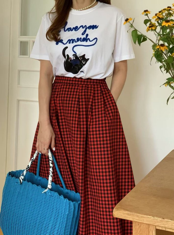 Elmu - Korean Women Fashion - #momslook - Meuw Tee - 4