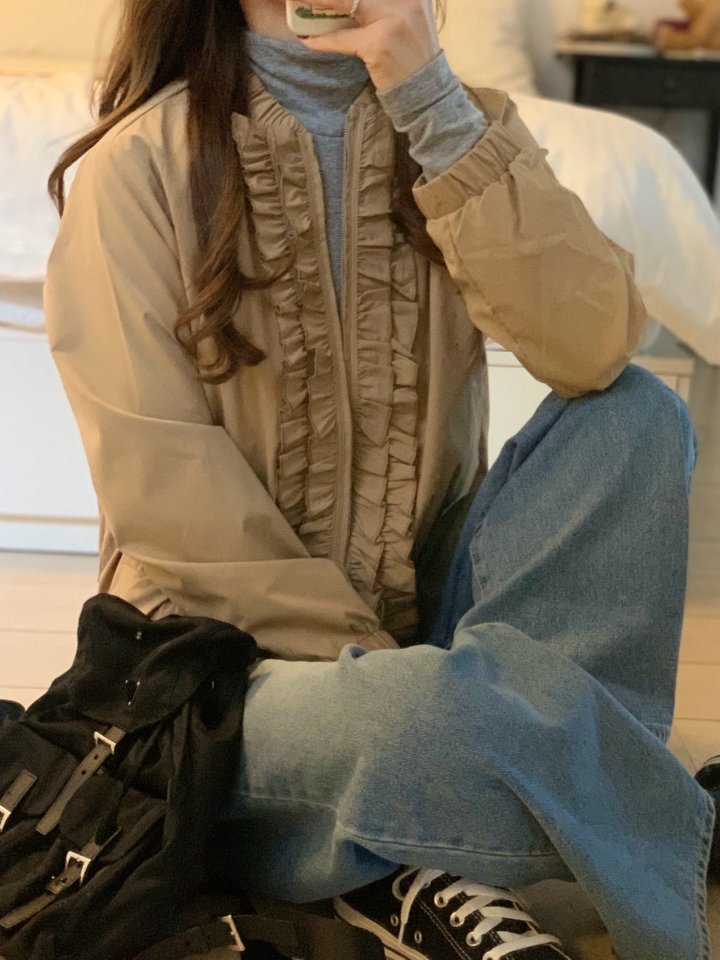 Elmu - Korean Women Fashion - #womensfashion - Lanvin Frill Jumper - 5