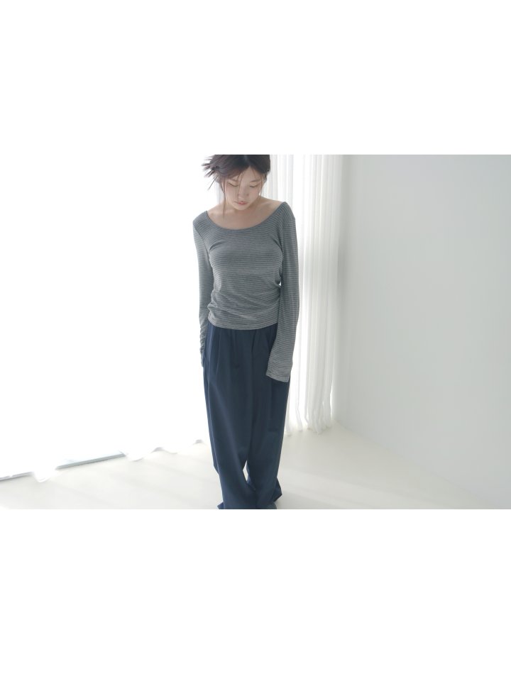 Enten - Korean Women Fashion - #womensfashion - Ningning Stripe Tee - 3