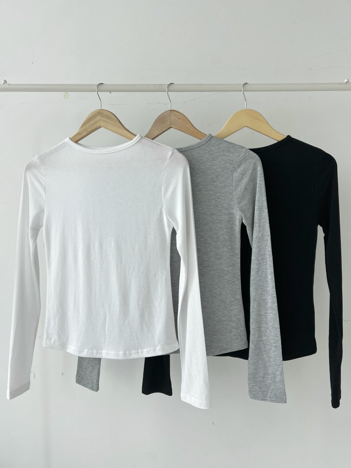 Enten - Korean Women Fashion - #womensfashion - Dewey Long Sleeve Tee - 12