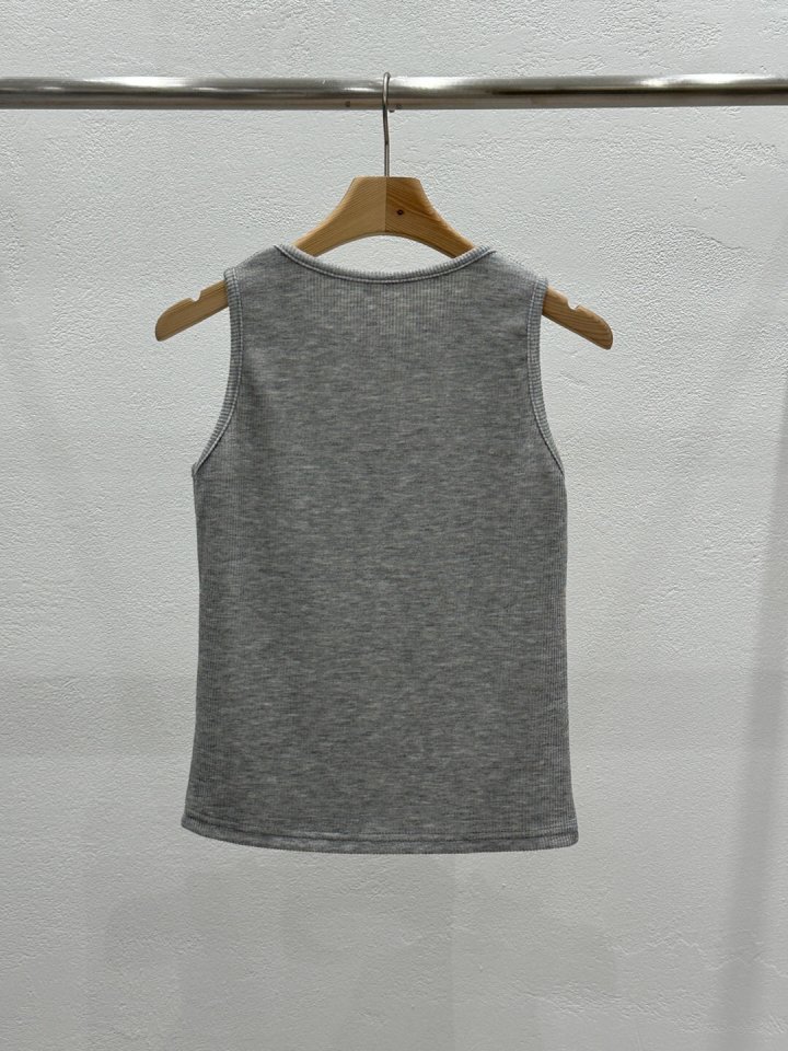 Flash - Korean Women Fashion - #momslook - Linda Rib Sleeveless Tee - 10