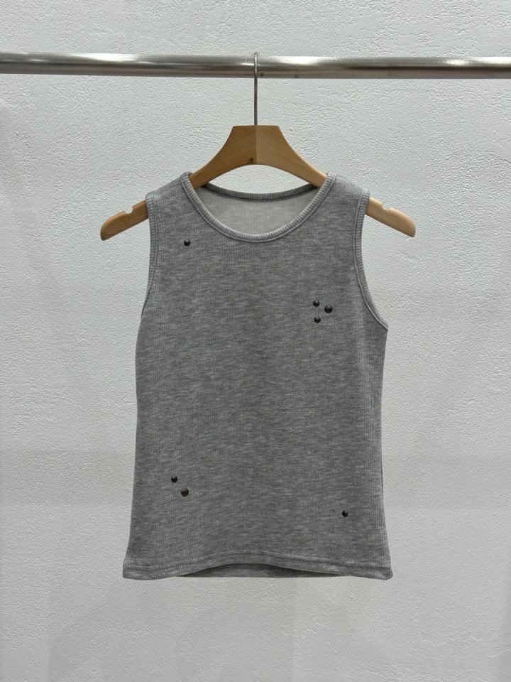 Flash - Korean Women Fashion - #thelittlethings - Linda Rib Sleeveless Tee - 4