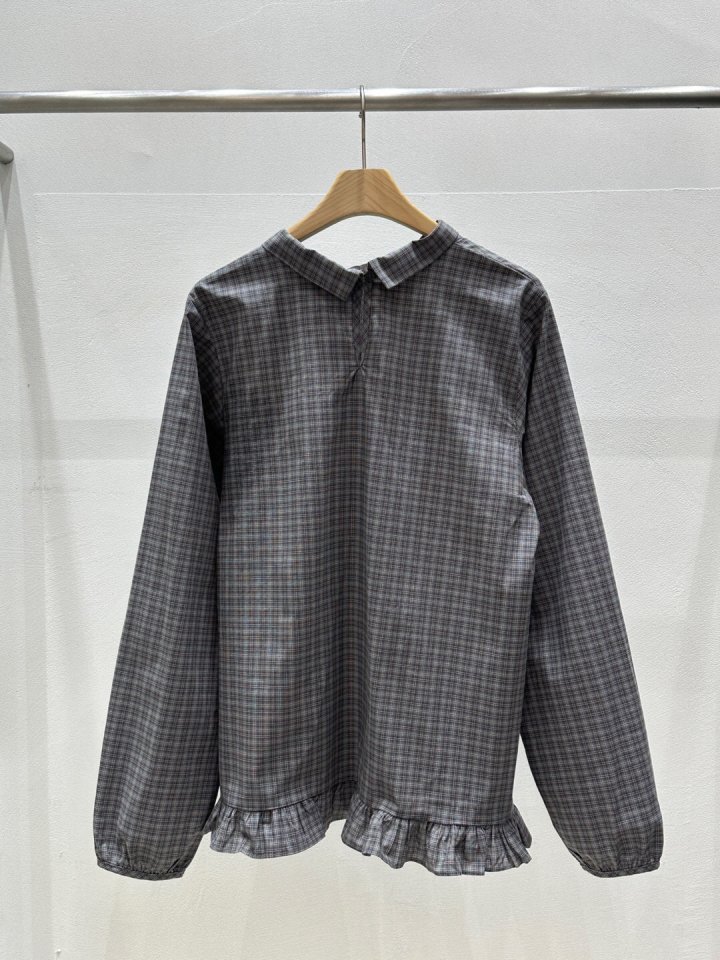 Flash - Korean Women Fashion - #momslook - Rona Check Blouse - 6