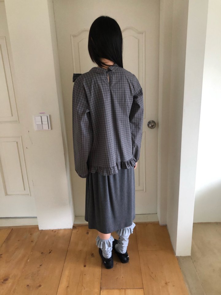 Flash - Korean Women Fashion - #momslook - Rona Check Blouse - 11
