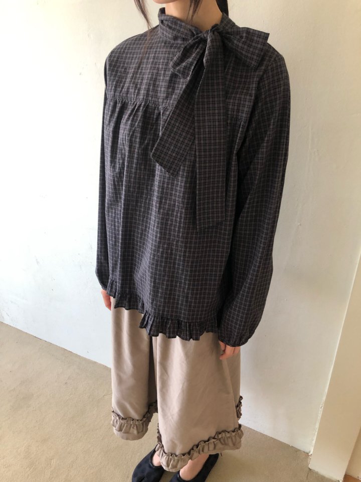 Flash - Korean Women Fashion - #momslook - Rona Check Blouse - 2
