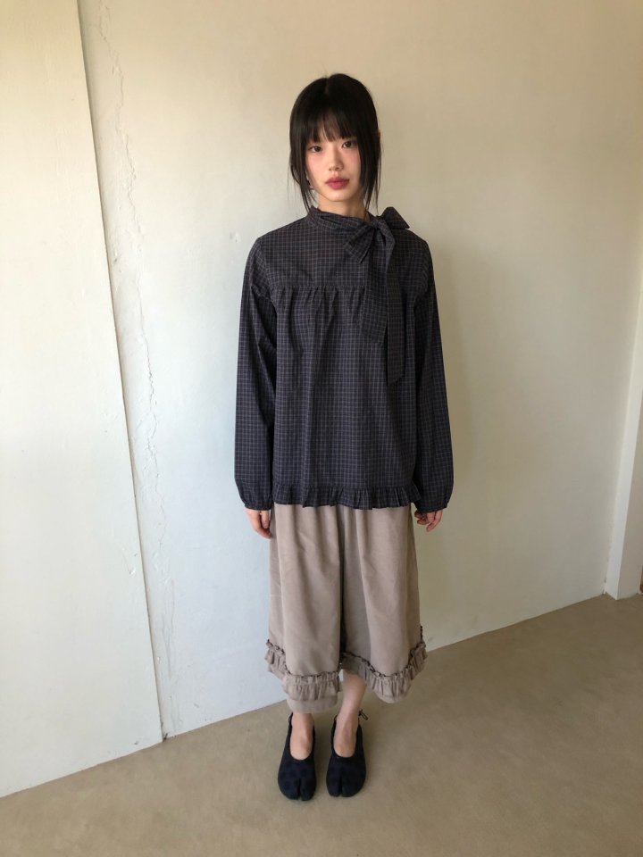 Flash - Korean Women Fashion - #momslook - Rona Check Blouse - 8