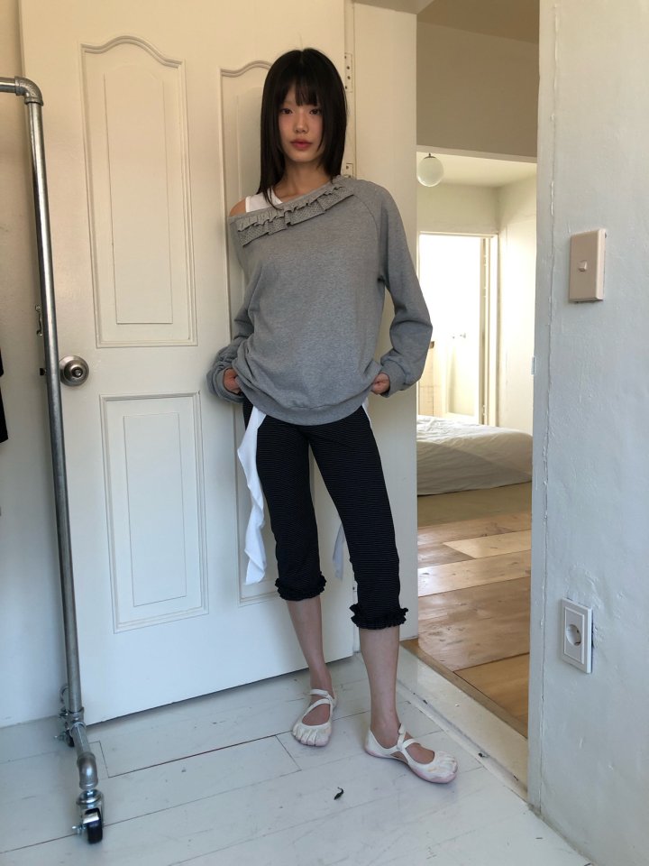 Flash - Korean Women Fashion - #momslook - Dot Frill Pullover - 10