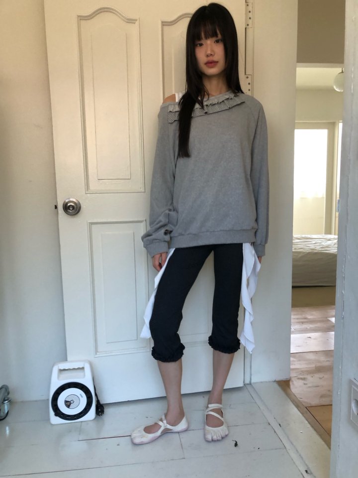 Flash - Korean Women Fashion - #momslook - Dot Frill Pullover - 8