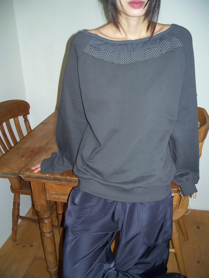 Flash - Korean Women Fashion - #momslook - Dot Frill Pullover - 11