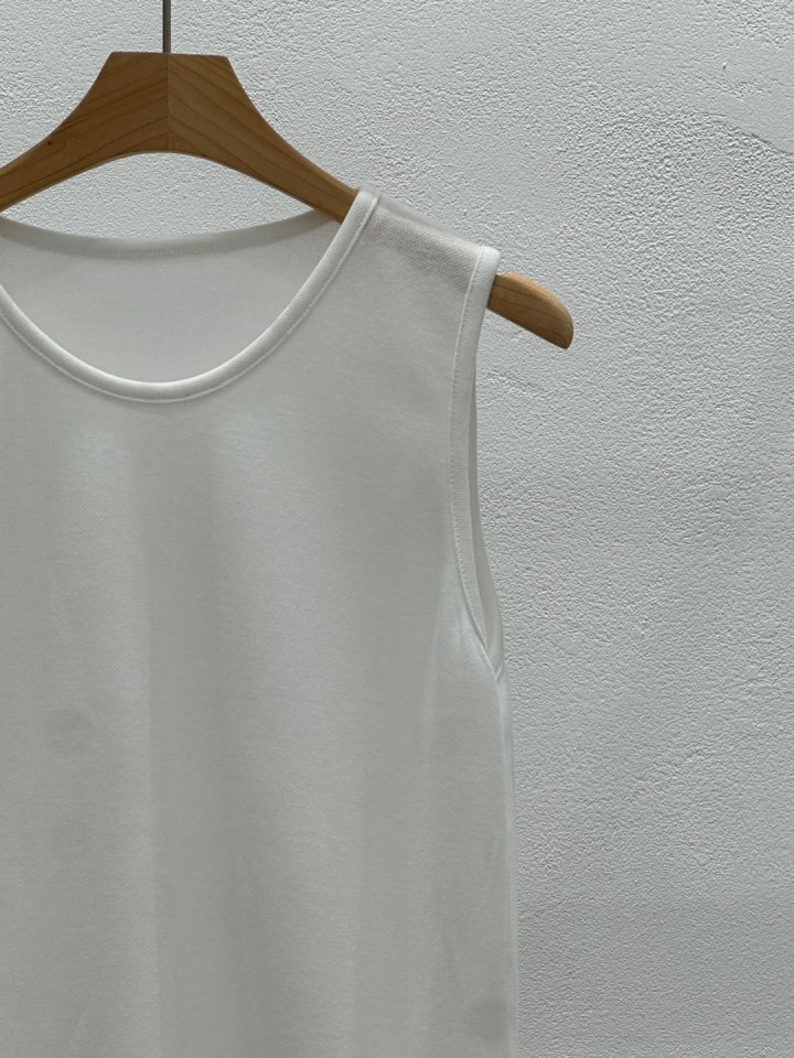 Flash - Korean Women Fashion - #womensfashion - Span Sleeveless Frill Tail Tee - 4