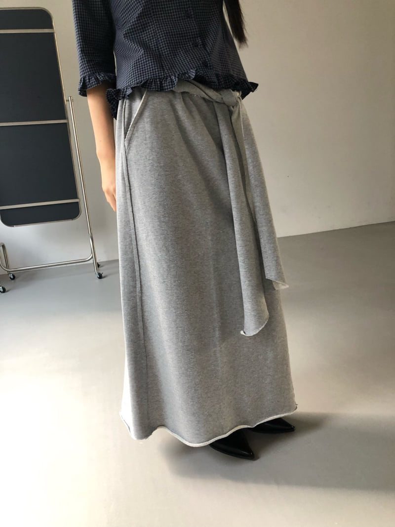 Flash - Korean Women Fashion - #momslook - Sweat Belt Skirt - 8