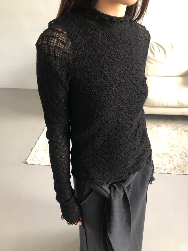 Flash - Korean Women Fashion - #momslook - Chess Turtleneck Tee - 9
