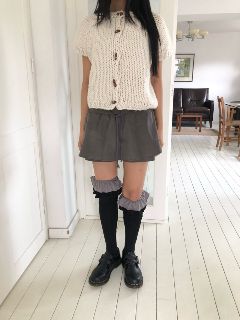 Flash - Korean Women Fashion - #momslook - Corduroy Flare Shorts - 3