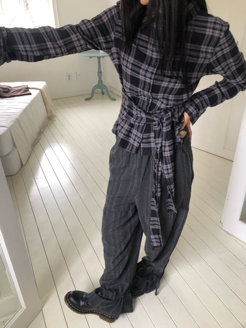 Flash - Korean Women Fashion - #momslook - Check Shirt - 8