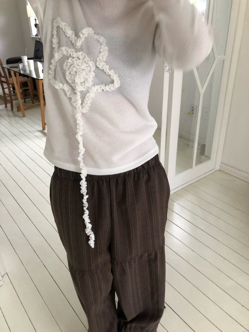 Flash - Korean Women Fashion - #momslook - Star Knit Tee - 6