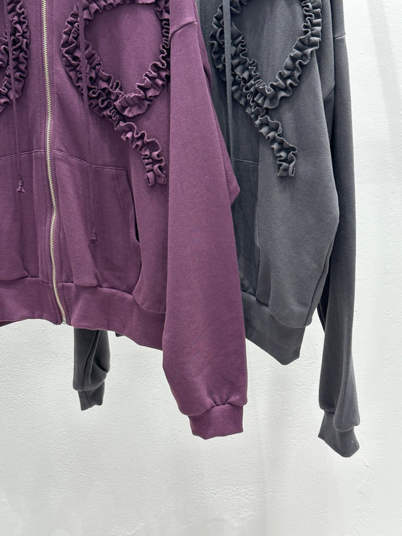 Flash - Korean Women Fashion - #momslook - Ribbon Hood Zip-Up - 3