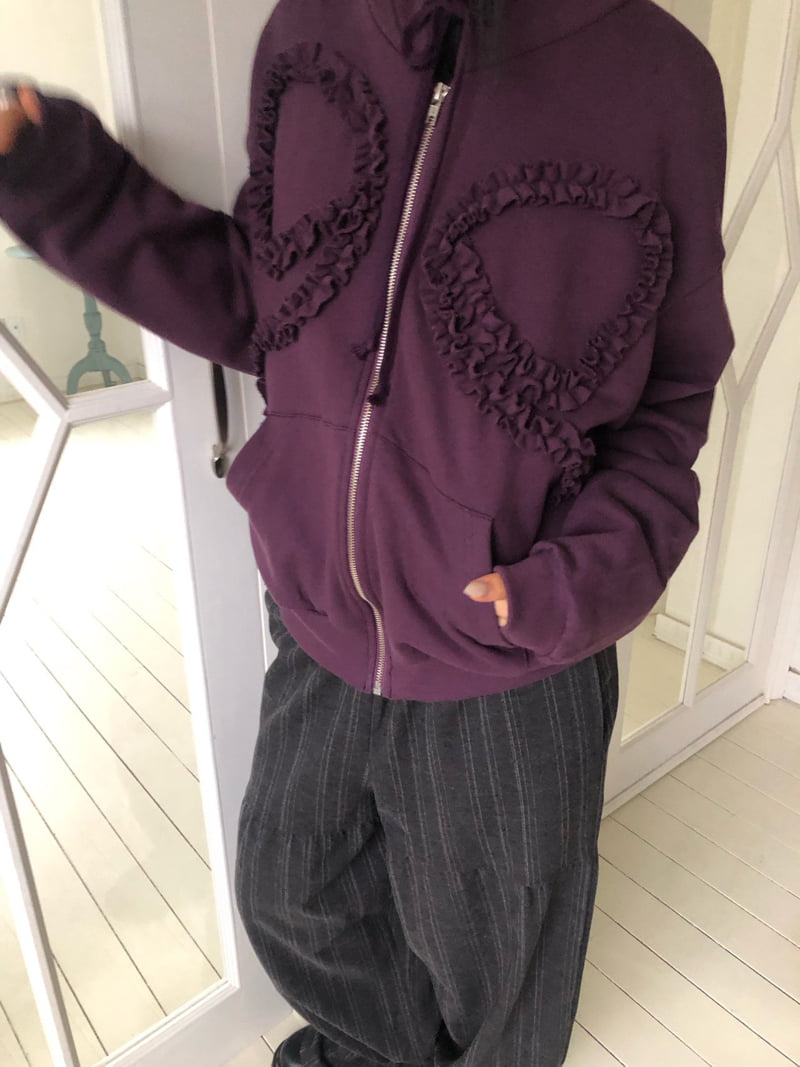 Flash - Korean Women Fashion - #momslook - Ribbon Hood Zip-Up - 4