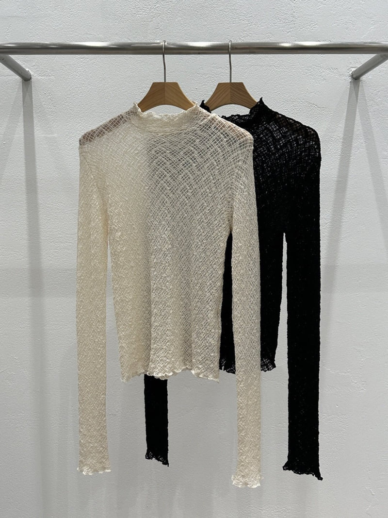 Flash - Korean Women Fashion - #pursuepretty - Chess Turtleneck Tee