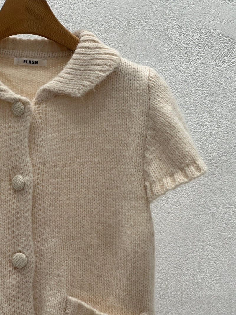Flash - Korean Women Fashion - #restrostyle - Collar Knit - 5