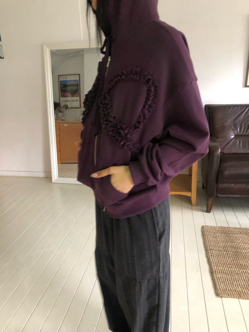 Flash - Korean Women Fashion - #restrostyle - Ribbon Hood Zip-Up - 9