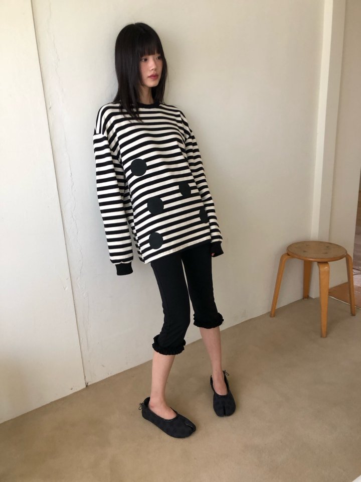 Flash - Korean Women Fashion - #shopsmall - Circle Sweatshirts - 8