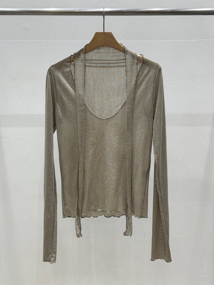 Flash - Korean Women Fashion - #romanticstyle - Pound Tee - 4