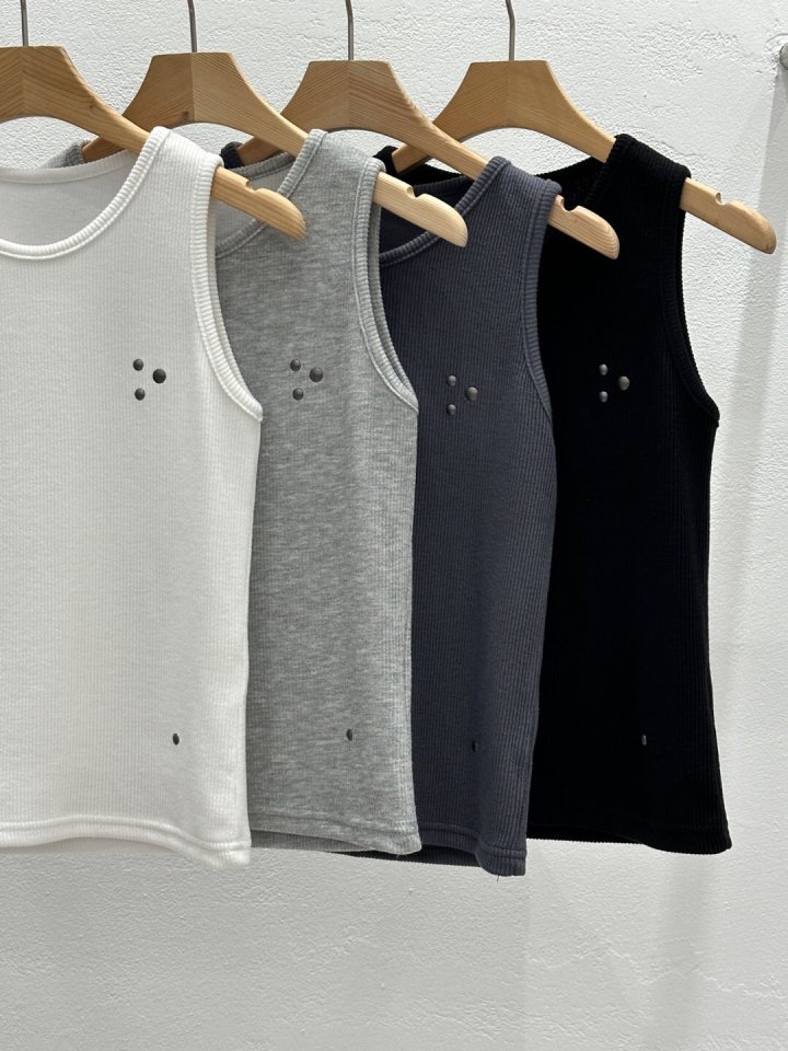 Flash - Korean Women Fashion - #shopsmall - Linda Rib Sleeveless Tee