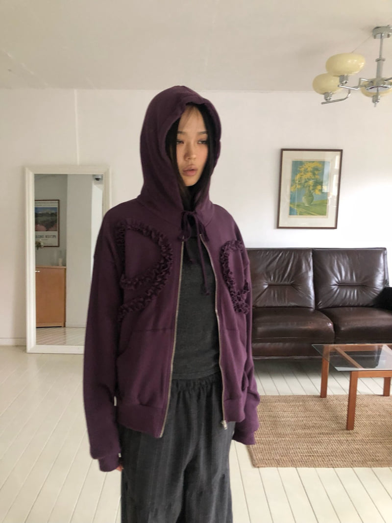 Flash - Korean Women Fashion - #shopsmall - Ribbon Hood Zip-Up - 11