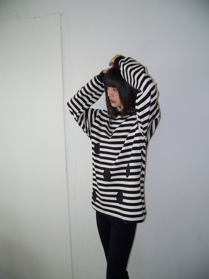 Flash - Korean Women Fashion - #thatsdarling - Circle Sweatshirts - 9