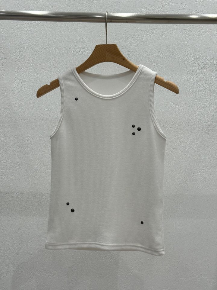 Flash - Korean Women Fashion - #thatsdarling - Linda Rib Sleeveless Tee - 2