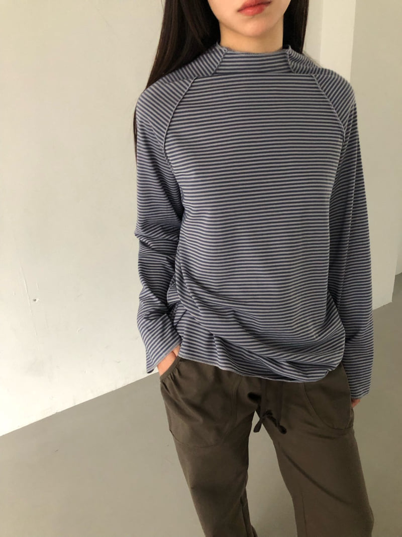 Flash - Korean Women Fashion - #thatsdarling - Windy High Neck Tee - 9
