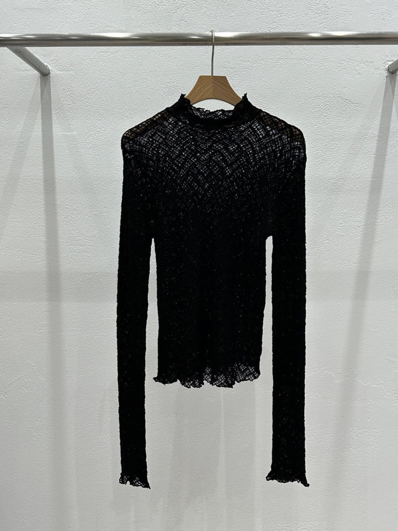Flash - Korean Women Fashion - #thatsdarling - Chess Turtleneck Tee - 5
