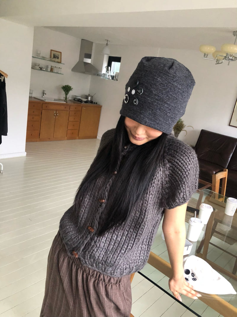 Flash - Korean Women Fashion - #thatsdarling - Button Beanie - 10
