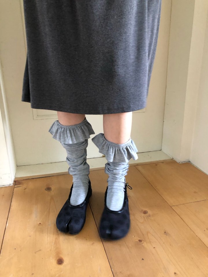 Flash - Korean Women Fashion - #thelittlethings - Frill Long Socks - 2