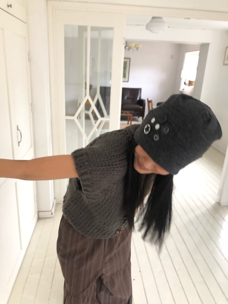 Flash - Korean Women Fashion - #thelittlethings - Button Beanie - 11