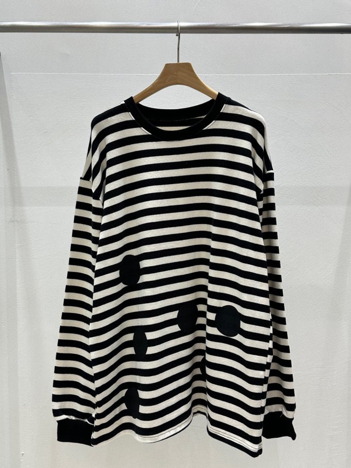 Flash - Korean Women Fashion - #vintageinspired - Circle Sweatshirts - 5