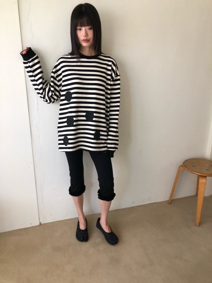 Flash - Korean Women Fashion - #vintageinspired - Circle Sweatshirts - 3