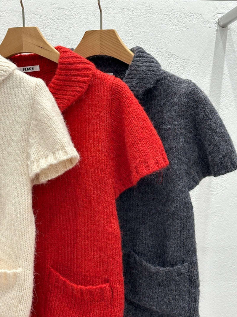 Flash - Korean Women Fashion - #vintageinspired - Collar Knit - 2
