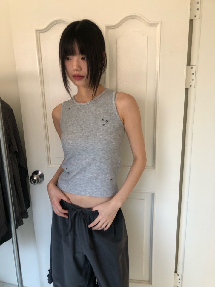 Flash - Korean Women Fashion - #womensfashion - Linda Rib Sleeveless Tee - 6