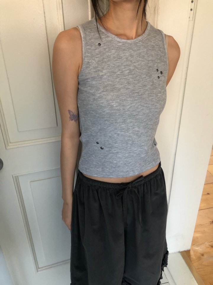 Flash - Korean Women Fashion - #womensfashion - Linda Rib Sleeveless Tee - 8
