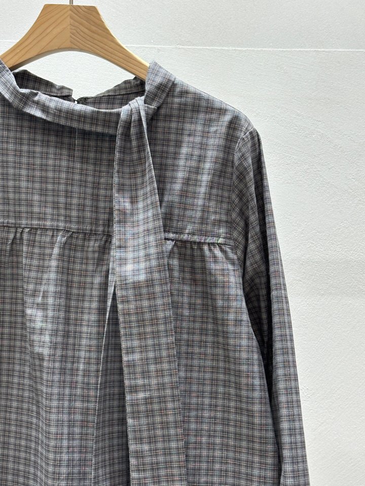 Flash - Korean Women Fashion - #womensfashion - Rona Check Blouse - 5