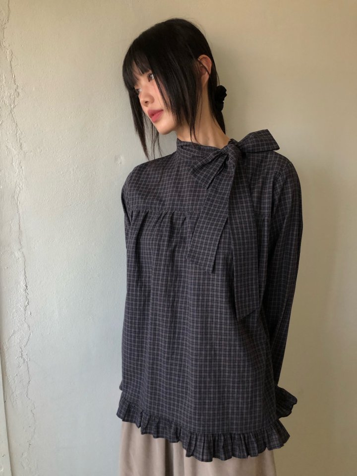Flash - Korean Women Fashion - #womensfashion - Rona Check Blouse