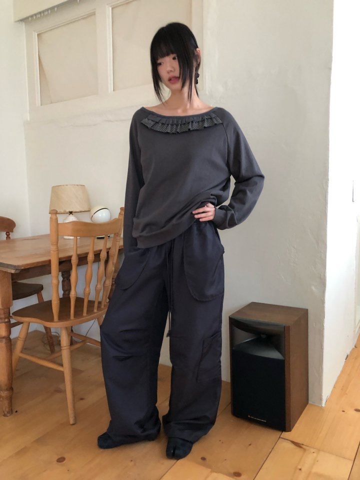 Flash - Korean Women Fashion - #momslook - Dot Frill Pullover - 4