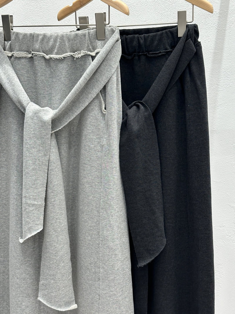 Flash - Korean Women Fashion - #womensfashion - Sweat Belt Skirt - 3